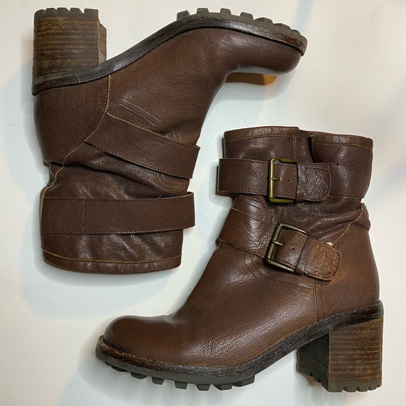 Sam Edelman Troy Brown Leather Buckle 